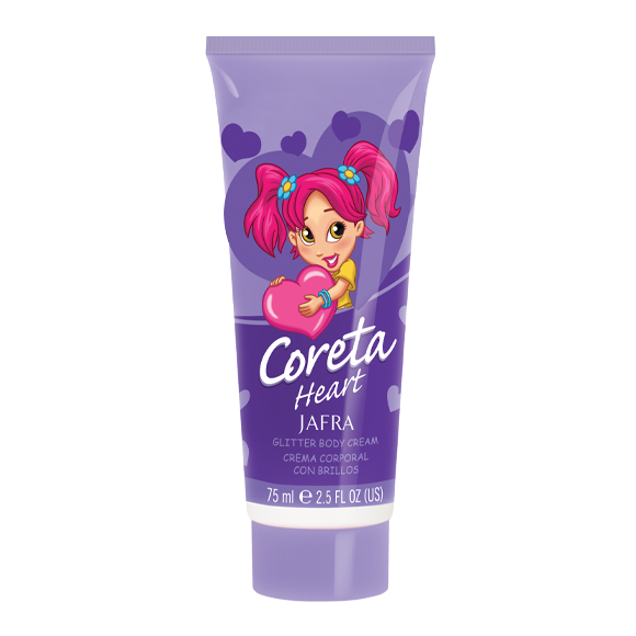 Coreta Heart Crema Corporal con Brillos 75 ml