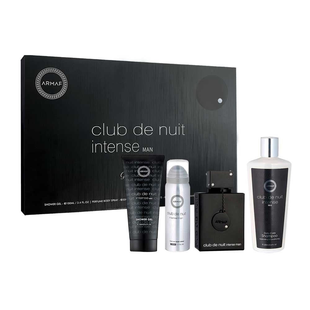 Armaf Intense Estuche 4 pzs Caballero EDT 100ml + Shower Gel 100ml + Shampoo 250ml + Body Spray 30ml