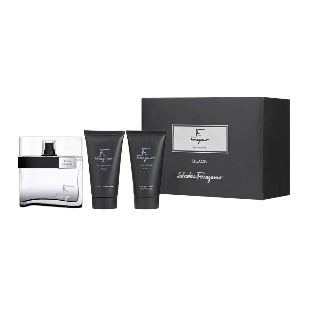 F by Ferragamo Black Estuche 3pzs - Caballero