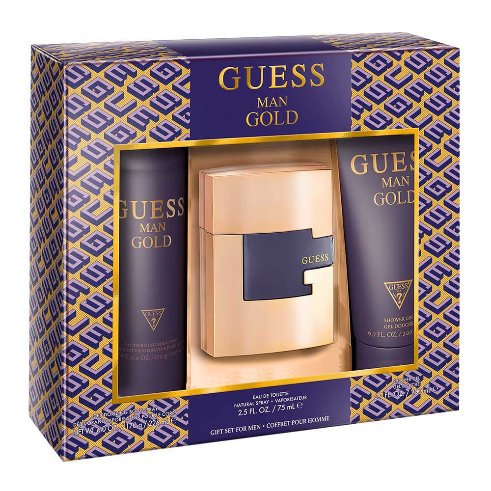 Guess Gold Estuche 3pzs - Caballero