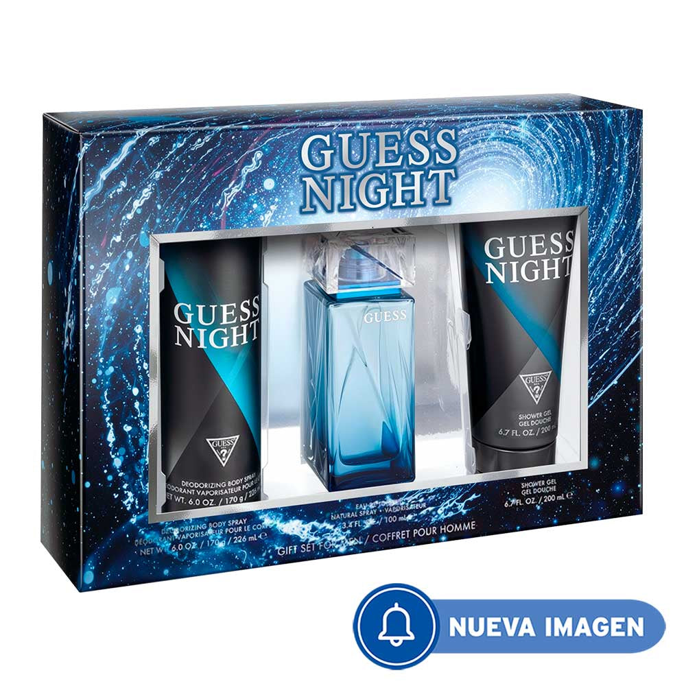 Guess Night Estuche 3pzs - Caballero