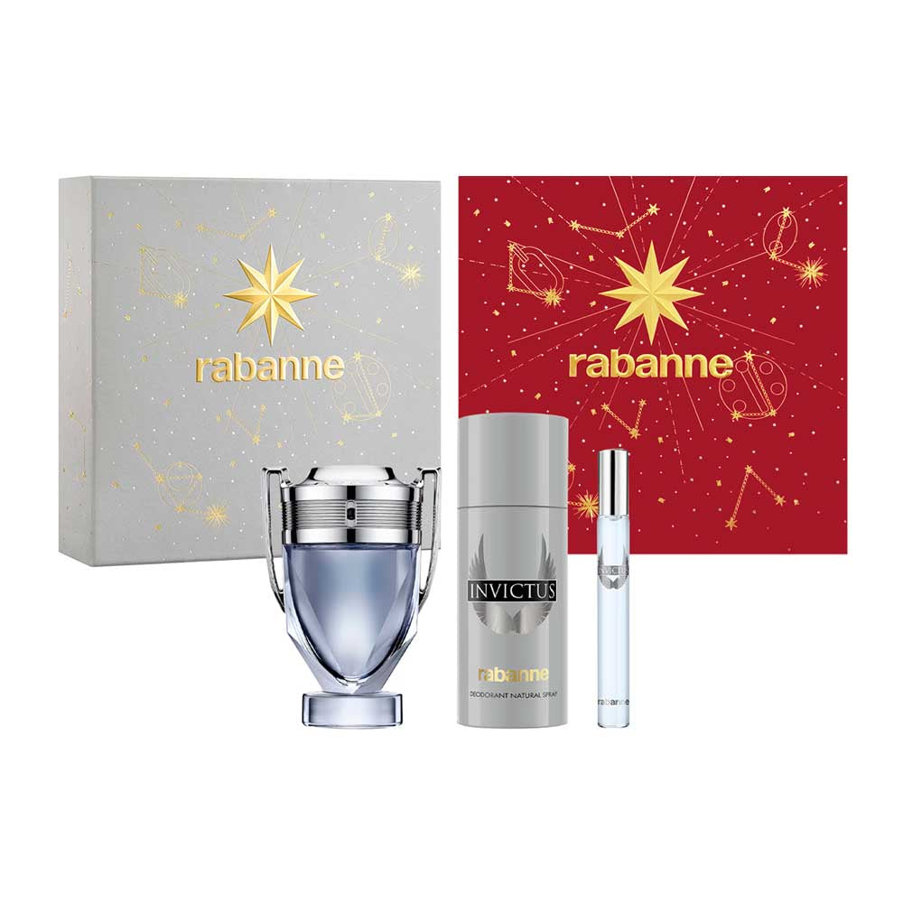 Invictus Estuche 3pzs Caballero EDT 100ml + Desodorante 150ml + Miniatura 10ml