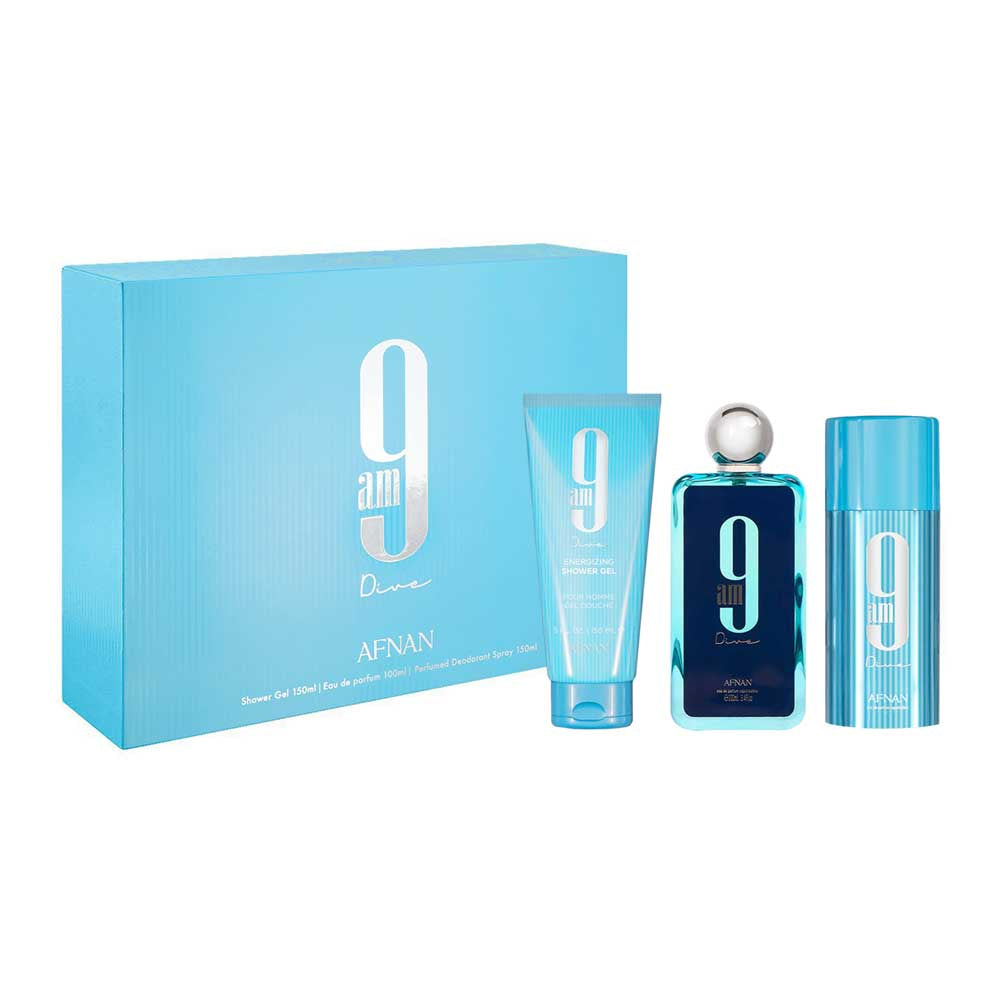 Afnan 9Am Dive Estuche 3 pzs - Unisex