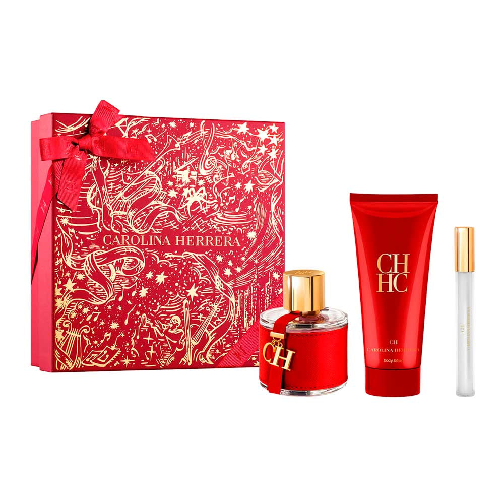 CH Estuche 3pzs Dama EDT 100ml + Locion Corporal 100ml + Miniatura 10ml